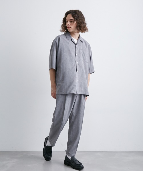 JUNRED(ジュンレッド)の「セットアップ対応/軽量・イージーケア/AIRYFLOATリラックススリムパンツ(スラックス・メンズ・ブラック/ライトグレー/ベージュ・L/LL/M/S)」の13枚目の写真