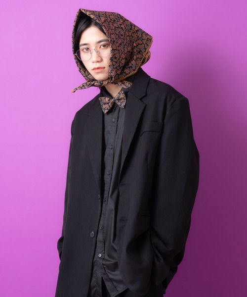 an meets zakka（アンミツザッカ）の「an meets zakka レトロクラシックペイズリー柄蝶ネクタイ（蝶ネクタイ・メンズ・グリーン/ブラウン/ネイビー/レッド/ブラック/チャコールグレー/ブルー・ONESIZE）」の14枚目の写真
