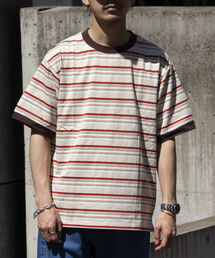 GLOSTER | 【GLOSTER/グロスター】マルチボーダー リンガーTシャツ(Tシャツ/カットソー)