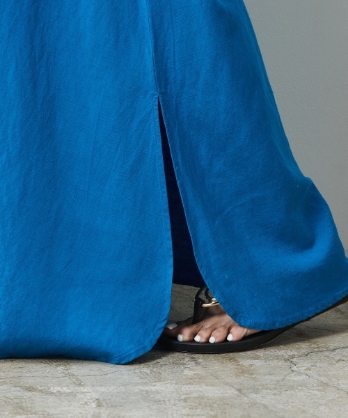 CHIC STYLE(シックスタイル)の「【販売終了】<大きいサイズ>レーヨン麻2WAYフレンチスリーブマキシワンピース シックスタイル(ワンピース・レディース・ブラック/ブルー/グリーン・L/LL/3L/4L/5L)」の13枚目の写真