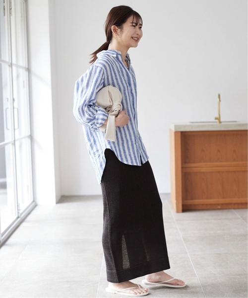 SLOBE IENA（スローブイエナ）の「《追加》テープヤーンニットスカート  