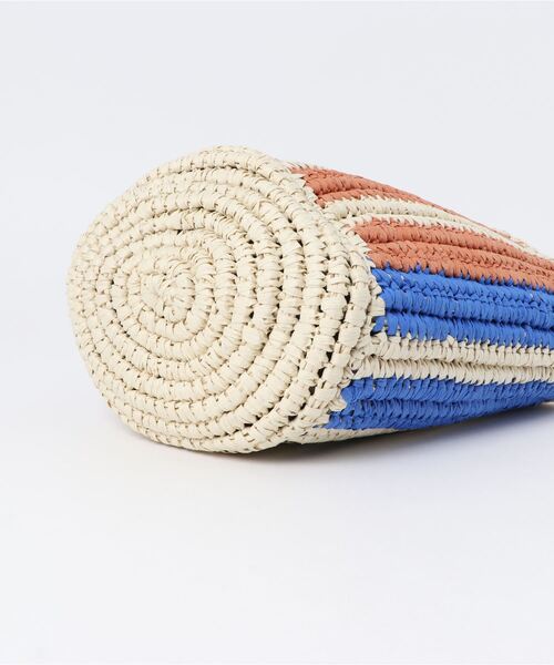 Vincent Pradier（ヴァンサンプラディエ）の「(VINCENT PRADIER)ストライプ柄ショルダーバッグ（ショルダーバッグ・レディース・ブルー・FREE）」の11枚目の写真