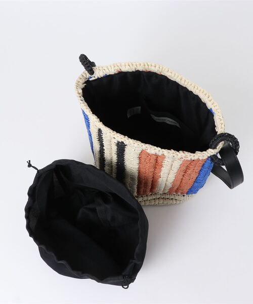 Vincent Pradier（ヴァンサンプラディエ）の「(VINCENT PRADIER)ストライプ柄ショルダーバッグ（ショルダーバッグ・レディース・ブルー・FREE）」の12枚目の写真