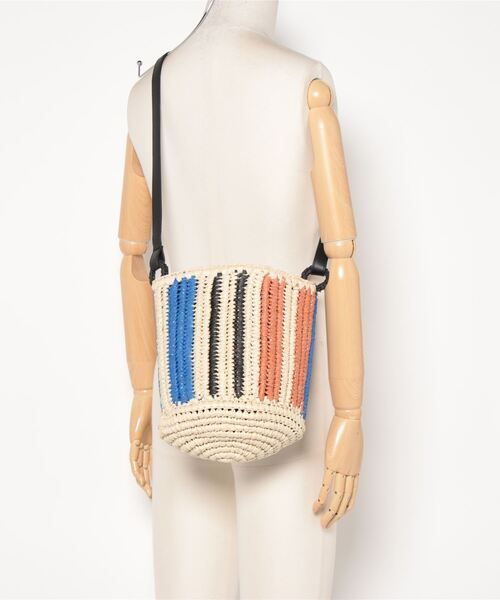 Vincent Pradier（ヴァンサンプラディエ）の「(VINCENT PRADIER)ストライプ柄ショルダーバッグ（ショルダーバッグ・レディース・ブルー・FREE）」の15枚目の写真