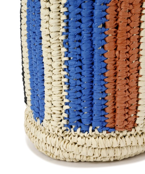 Vincent Pradier（ヴァンサンプラディエ）の「(VINCENT PRADIER)ストライプ柄ショルダーバッグ（ショルダーバッグ・レディース・ブルー・FREE）」の8枚目の写真