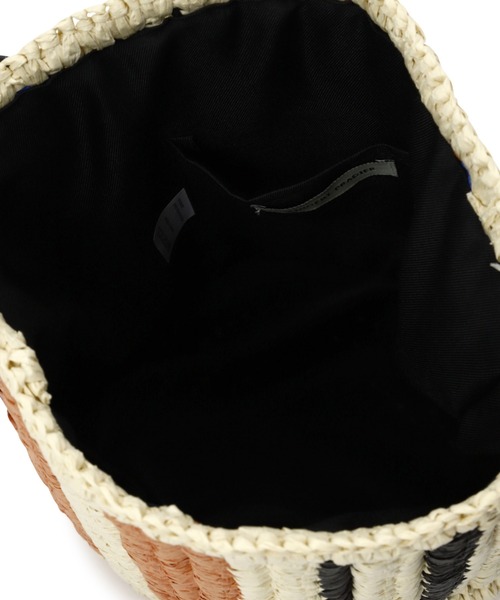 Vincent Pradier（ヴァンサンプラディエ）の「(VINCENT PRADIER)ストライプ柄ショルダーバッグ（ショルダーバッグ・レディース・ブルー・FREE）」の3枚目の写真