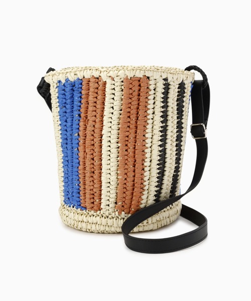 Vincent Pradier（ヴァンサンプラディエ）の「(VINCENT PRADIER)ストライプ柄ショルダーバッグ（ショルダーバッグ・レディース・ブルー・FREE）」の10枚目の写真