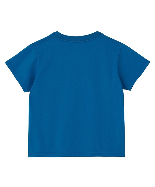 X-girl（エックスガール）の「OUTLINE MILLS LOGO EMBROIDERY S/S BABY TEE（Tシャツ/カットソー・レディース・ホワイト/ブルー/ブラック・M/S）」の7枚目の写真