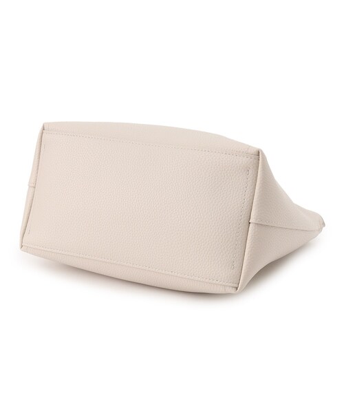 index（インデックス）の「◆【2WAY/軽量】フェイクレザーミドルサイズトートバッグ（トートバッグ・レディース・ライトベージュ/ライトグレー/ブラック・00）」の18枚目の写真