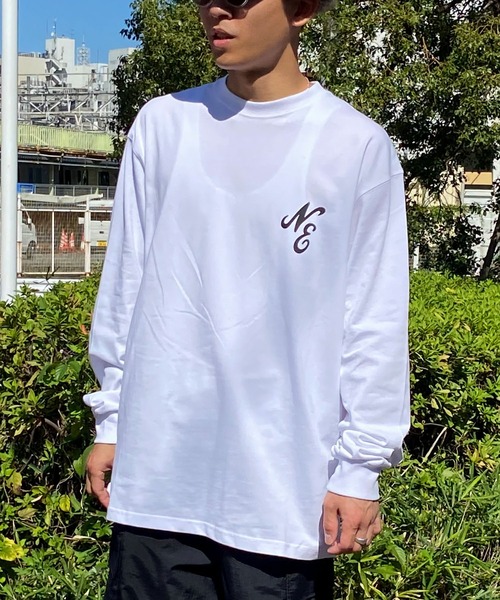 NEW ERA(ニューエラ)の「NEW ERA/ニューエラ ロンT ブランドロゴ バックプリント 13755429/13755430(Tシャツ/カットソー・メンズ・ホワイト/ブラック・XL/XXL/L/M)」の9枚目の写真
