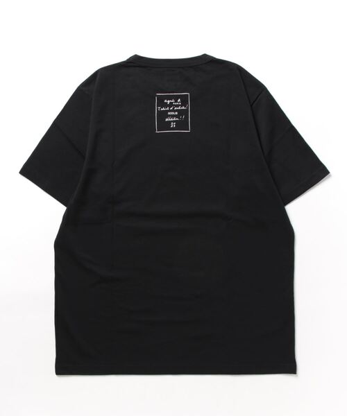 agnes b.（アニエスベー）の「コットン プリント 半袖 アーティスト Tシャツ "Godlis"（Tシャツ/カットソー・レディース・ブラック・SMALL/MEDIUM/LARGE/X-LARGE）」の3枚目の写真
