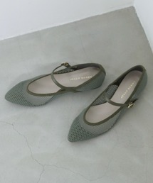 シアーメッシュストラップパンプス【Made in Japan】(125-22901)JELLY BEANS(ジェリービーンズ)