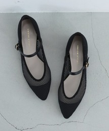 JELLY BEANS | シアーメッシュストラップパンプス【Made in Japan】(125-22901)JELLY BEANS(ジェリービーンズ)(パンプス)
