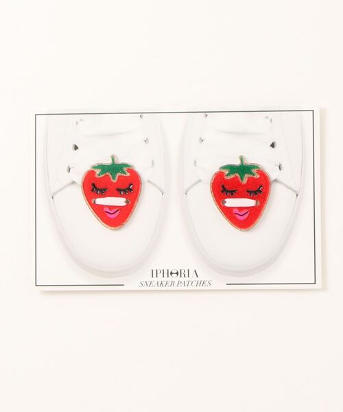 NO WAY（ノーウェイ）の「IPHORIA/アイフォリア スニーカーアクセサリー Acryl Sneaker Patches Collection（シューケア用品・レディース・ブラック×ホワイト/レッド・ONE SIZE）」の2枚目の写真