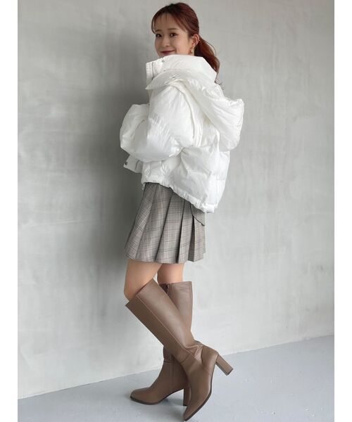 dazzlin（ダズリン）の「パフボリュームダウンライクジャケット（ダウンジャケット/コート・レディース・ブラック/オフホワイト/ピンク/イエロー/ベビーピンク・FREE）」の21枚目の写真