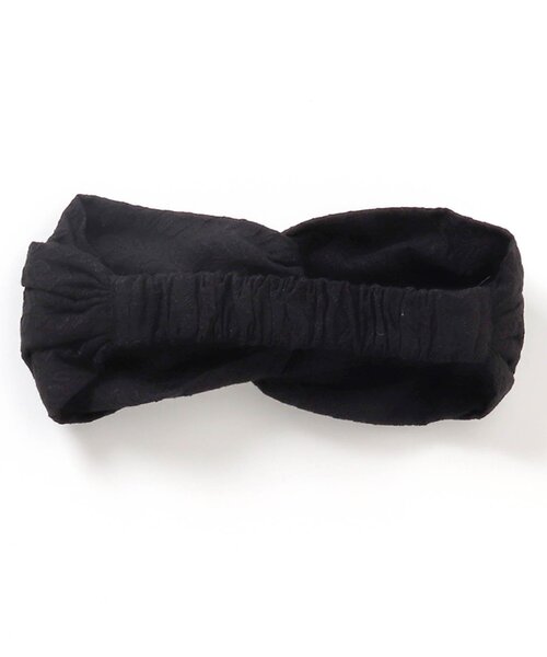 apres les cours（アプレレクール）の「ツイストヘアバンド（ヘアバンド・キッズ・ベージュ/ブラック/チェック・56）」の5枚目の写真