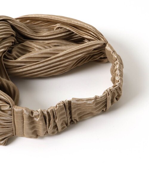 apres les cours（アプレレクール）の「ツイストヘアバンド（ヘアバンド・キッズ・ベージュ/ブラック/チェック・56）」の8枚目の写真