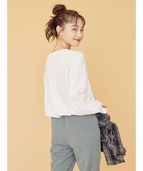 AMERICAN HOLIC（アメリカンホリック）の「アソートコクーンカットプルオーバー（Tシャツ/カットソー・レディース・ブラック/オフホワイト/その他7/ブラック系その他4/ホワイト・M/L）」の15枚目の写真