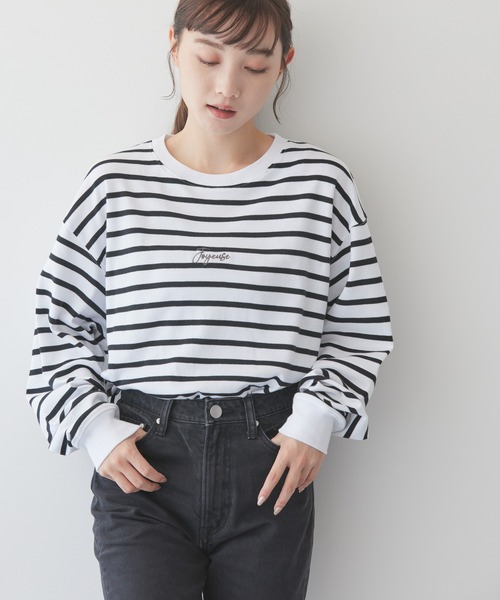 AMERICAN HOLIC（アメリカンホリック）の「アソートコクーンカットプルオーバー（Tシャツ/カットソー・レディース・ブラック/オフホワイト/その他7/ブラック系その他4/ホワイト・M/L）」の5枚目の写真