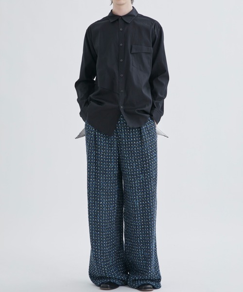 sulvam(サルバム)の「【sulvam/サルバム】BODY OVERLAP STAND COLLAR SHIRT(シャツ/ブラウス・メンズ・ホワイト/ブラック・SMALL/MEDIUM)」の20枚目の写真
