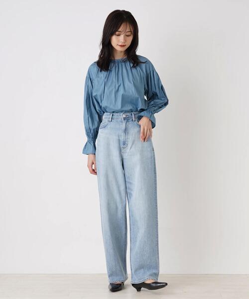 YANUK JOAN ストレートデニム ライトブルー 57142221.jpg