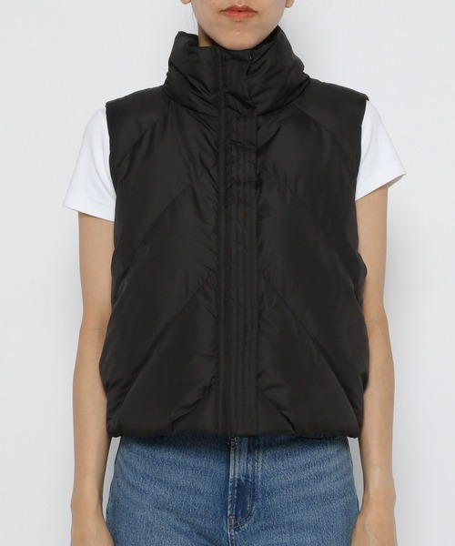 LOWRYS FARM（ローリーズファーム）の「ナカワタショートベスト  906763（ベスト・レディース・アイボリー/パープル/ブラック・FREE）」の14枚目の写真