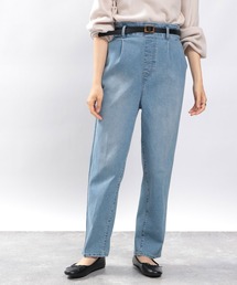 GLOBAL WORK Smile Seed Store | ストレッチタックテーパードデニムパンツ(デニムパンツ)