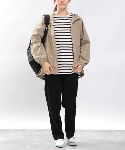 GLOBAL WORK Smile Seed Store（グローバルワーク スマイルシードストア）の「ストレッチタックテーパードデニムパンツ（デニムパンツ・レディース・ブルー系その他5/ブラック/スカイブルー・SMALL/LARGE/MEDIUM）」の4枚目の写真