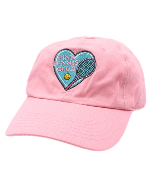 WEGO(ウィゴー)の「WEGO/PINK TENNISCLUBキャップ(キャップ・レディース・ピンク/ホワイト/ブラック・FREE)」の3枚目の写真
