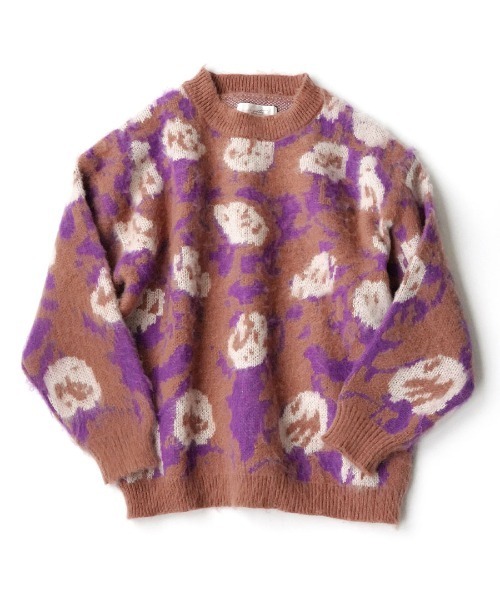 zootie(ズーティー)の「花柄シャギー ジャガードニット(ニット/セーター・レディース・ブラウン系その他・フリー)」の13枚目の写真