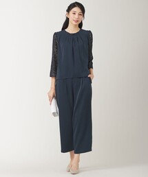 ANY SIS（エニィスィス）の「【2SET】レーススリーブ ブラウス × パンツ セット（セットアップ）」