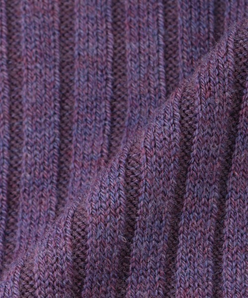 petit main（プティマイン）の「ウール混リブタイツ（ソックス/靴下・キッズ・オフホワイト/ベージュ/パープル/ブラック・90cm/100cm/110cm/120cm/130cm）」の9枚目の写真