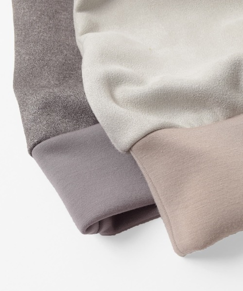 GLAZOS(グラソス)の「フェイクスエード・切り替えクルーネックプルオーバー(その他トップス・キッズ・ベージュ/グレー・140cm/150cm/160cm/170cm)」の11枚目の写真