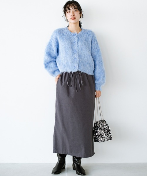 haco!（ハコ）の「猫はかぶれないからそのかわりにコレを！猫みたいにふわふわかわいい猫かぶりニットカーディガン（カーディガン/ボレロ・レディース・ライム/ピンク/ライトブルー・MEDIUM/LARGE/X-LARGE/SMALL）」の14枚目の写真