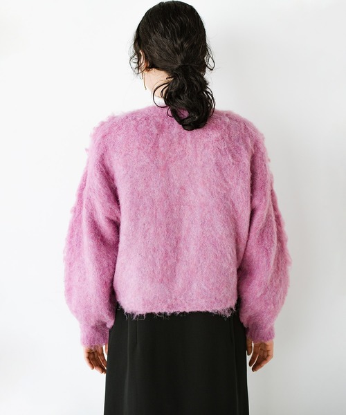 haco!（ハコ）の「猫はかぶれないからそのかわりにコレを！猫みたいにふわふわかわいい猫かぶりニットカーディガン（カーディガン/ボレロ・レディース・ライム/ピンク/ライトブルー・MEDIUM/LARGE/X-LARGE/SMALL）」の20枚目の写真