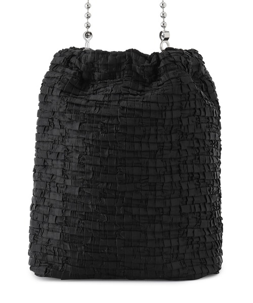 ROPE' PICNIC(ロペピクニック)の「プリーツドロストリングボールチェーンショルダーバッグ(ショルダーバッグ・レディース・ブラック/パープル系その他5・FREE)」の8枚目の写真