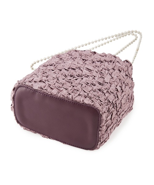 ROPE' PICNIC(ロペピクニック)の「プリーツドロストリングボールチェーンショルダーバッグ(ショルダーバッグ・レディース・ブラック/パープル系その他5・FREE)」の13枚目の写真