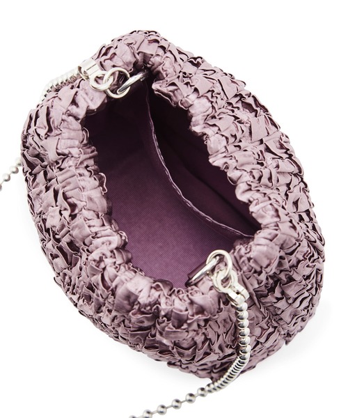 ROPE' PICNIC(ロペピクニック)の「プリーツドロストリングボールチェーンショルダーバッグ(ショルダーバッグ・レディース・ブラック/パープル系その他5・FREE)」の6枚目の写真