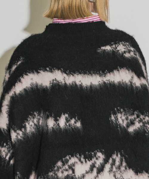 casane（カサネ）の「ヘアリーブリーチニット（ニット/セーター・レディース・ブラック/ホワイト・FREE）」の21枚目の写真