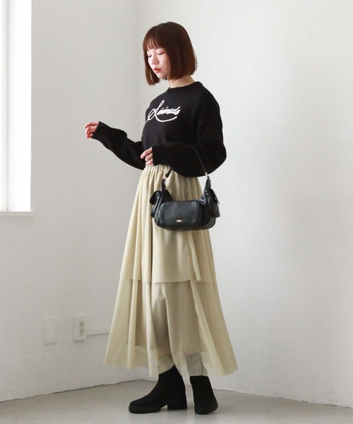 archives(アルシーヴ)の「マルチポケットHOBOバッグ(ハンドバッグ・レディース・ブラック/ピンクベージュ/アイボリー・FREE)」の6枚目の写真