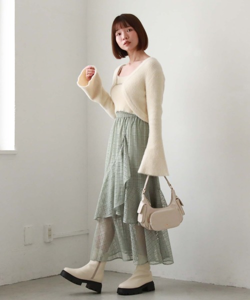 archives(アルシーヴ)の「マルチポケットHOBOバッグ(ハンドバッグ・レディース・ブラック/ピンクベージュ/アイボリー・FREE)」の14枚目の写真