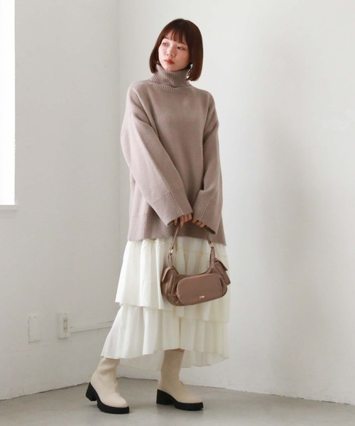 archives(アルシーヴ)の「マルチポケットHOBOバッグ(ハンドバッグ・レディース・ブラック/ピンクベージュ/アイボリー・FREE)」の22枚目の写真