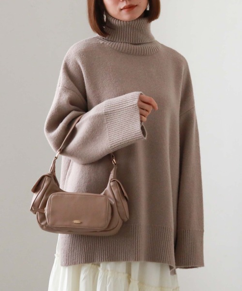 archives(アルシーヴ)の「マルチポケットHOBOバッグ(ハンドバッグ・レディース・ブラック/ピンクベージュ/アイボリー・FREE)」の17枚目の写真