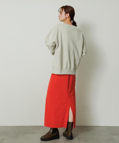 SENSE OF PLACE by URBAN RESEARCH（センスオブプレイスバイアーバンリサーチ）の「フクレジャガードナロースカート（スカート・レディース・レッド/ブラック/アイボリー・ONE）」の15枚目の写真