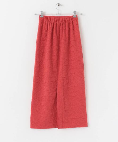 SENSE OF PLACE by URBAN RESEARCH（センスオブプレイスバイアーバンリサーチ）の「フクレジャガードナロースカート（スカート・レディース・レッド/ブラック/アイボリー・ONE）」の12枚目の写真