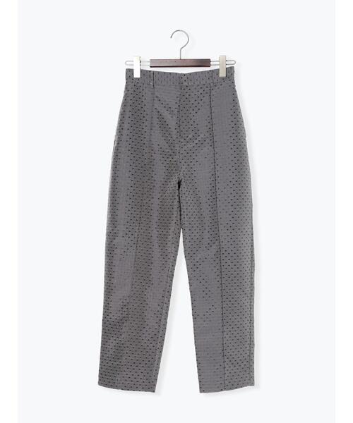 Te chichi TERRASSE（テチチテラス）の「ドットジャカードテーパードパンツ（その他パンツ・レディース・ブラック/モカ/チャコールグレー・F）」の17枚目の写真