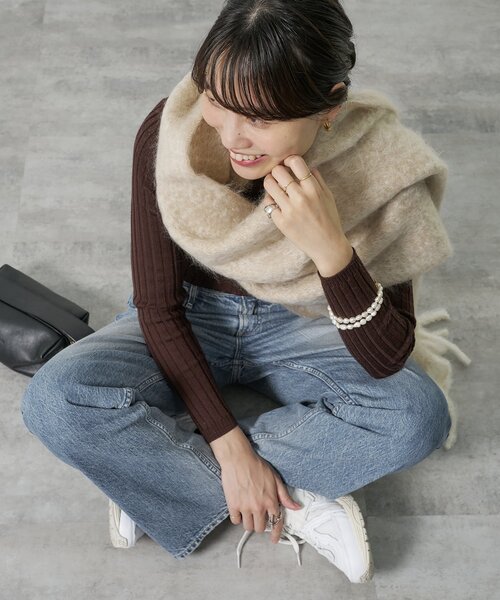 IENA（イエナ）の「《追加》【upper hights/アッパーハイツ】別注 THE HIM ワイドストレートデニム（デニムパンツ・レディース・ライトブルー・25/24/22/26/23）」の15枚目の写真