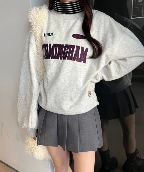 nemne store(ネンネストア)の「【低身長サイズあり】ボーダータートル付きスウェット(スウェット・レディース・スミクロ/ネイビー/オートミール・MEDIUM/SMALL)」の10枚目の写真