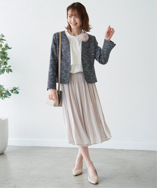 IKKA LOUNGE(イッカラウンジ)の「ドレープタイブラウス(シャツ/ブラウス・レディース・オフホワイト/ネイビー・M/S/XL/L)」の18枚目の写真