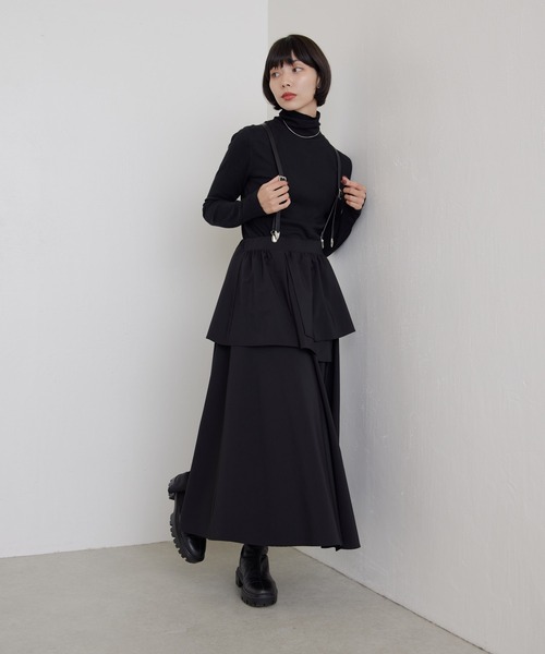 ear PAPILLONNER（イアパピヨネ）の「アシメフリルスカート【SUM1 STYLE(スミスタイル)】（スカート・レディース・ブルー/ブラック・FREE）」の13枚目の写真